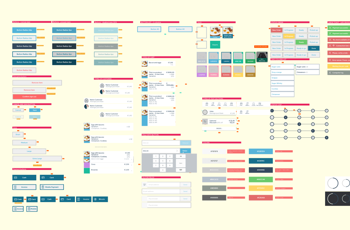 Framework and UI guidelines for tablet app